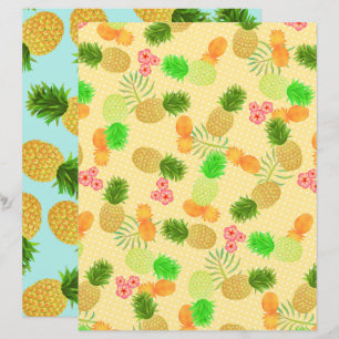 Papier Pointe de Polka jaune ananas
