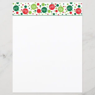 Papier Points rebondissants en-tête de Noël