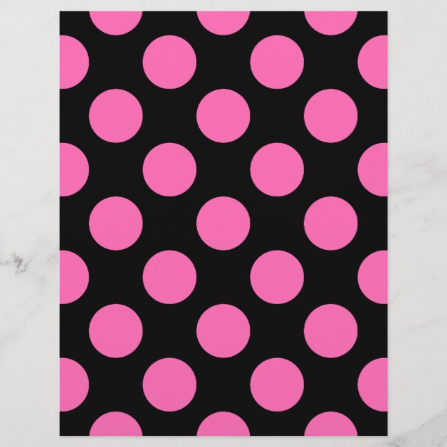Papier Points roses chauds (Devant)
