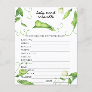 Papier Pois doux - Baby Word Scramble Jeu