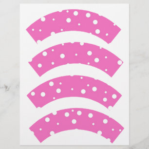 Papier Pois sur des Arrière - plans roses de linges à cup