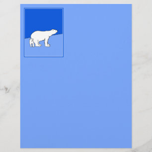 Papier Polar Bear Mom and Cub Peinture - Wildlife Art