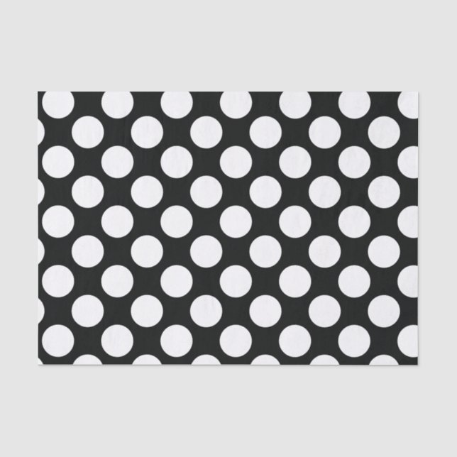 PAPIER ♥︎ POLKA DOT BLACK & WHITE ♥︎ (Vorderseite)