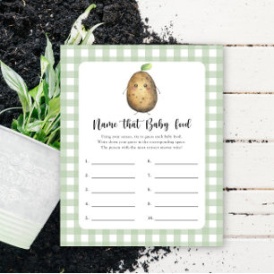 Papier Pomme de terre - Nom que bébé Alimentation jeu de 