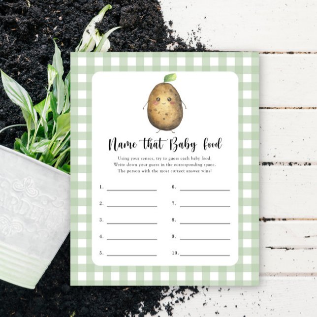 Papier Pomme de terre - Nom que bébé Alimentation jeu de  (Créateur téléchargé)