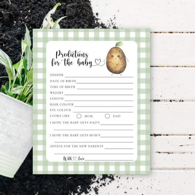 Papier Pomme de terre - prédictions et conseils pour bébé (Créateur téléchargé)