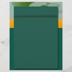 Papier Pomme en-tête verte