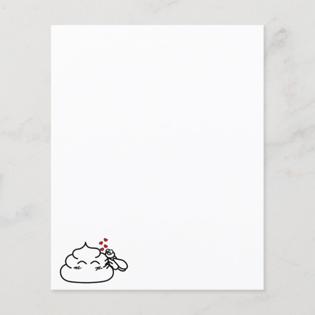 Papier Poop in Love - Brootsch le PooPoo (Devant)