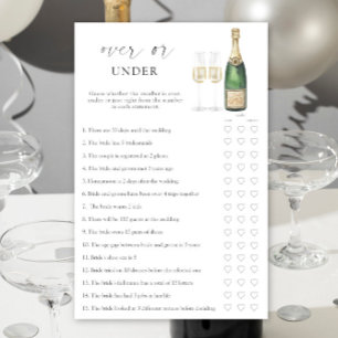 Papier Pop the Champagne Bridal shower - Au-dessus ou au-