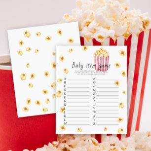 Papier Popcorn - Baby Item Game. Jeu baby shower