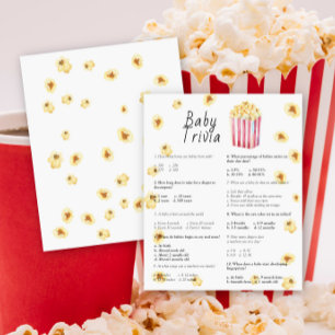 Papier Popcorn - Baby Quiz   Jeu de Baby Shower