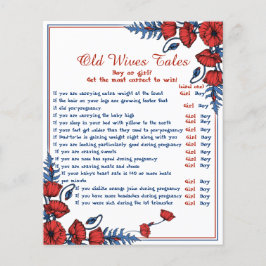 Papier Poppy Floral Baby shower Vieux Conte des femmes Je