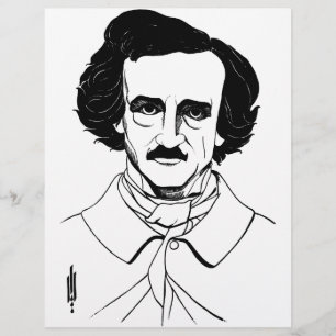 Papier Portrait d'Edgar Allan Poe