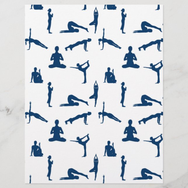 Papier Poses de yoga (Devant)