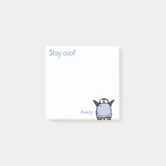 Papier Post-it Chou Pengouinou (Devant)