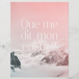 Papier Poster Amour de soi Suivre son cœur