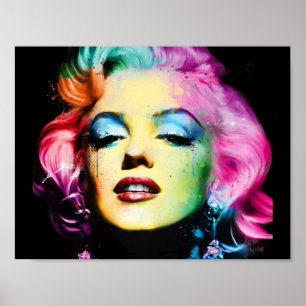 Papier-Poster Marylin Monroe Pop Art (matt) Poster