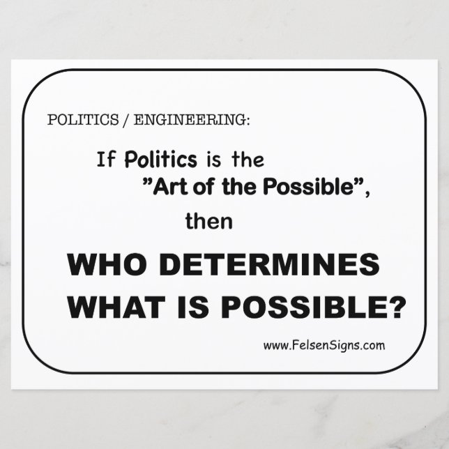 Papier Poster - Politique / Possible (Devant)