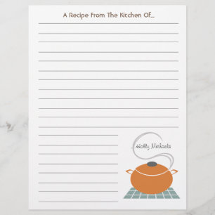 Papier Pot De Cuisine Orange De La Cuisine De..En-Tête