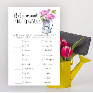 Papier Pot de fleurs - Jeu de bébé autour du monde