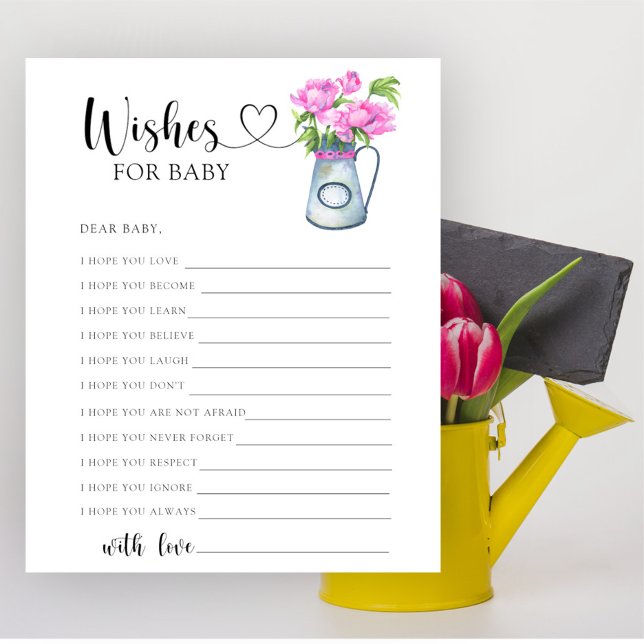 Papier Pot de fleurs - Jeu de fête | vœux pour bébé (Créateur téléchargé)