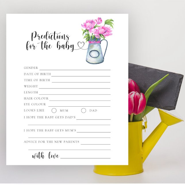 Papier Pot de fleurs - prédictions et conseils pour bébé (Créateur téléchargé)
