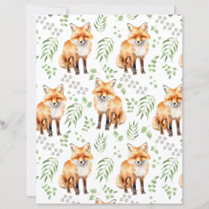 Papier pour album de découpage Renard