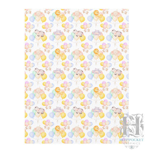 Papier pour album-souvenir de Baby Shower Safari