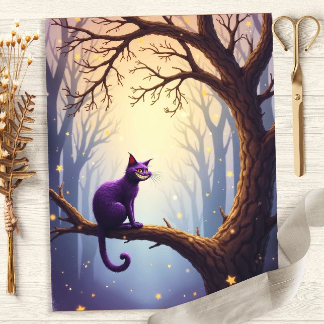 Papier pour scrapbook Arbre du Chat Fantaisiste d' (Créateur téléchargé)