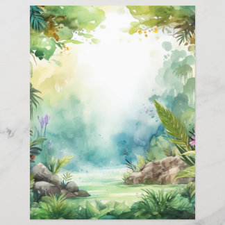 Papier pour Scrapbook Aventure de la Jungle de la