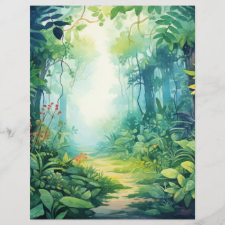 Papier pour Scrapbook Aventure de la Jungle de la
