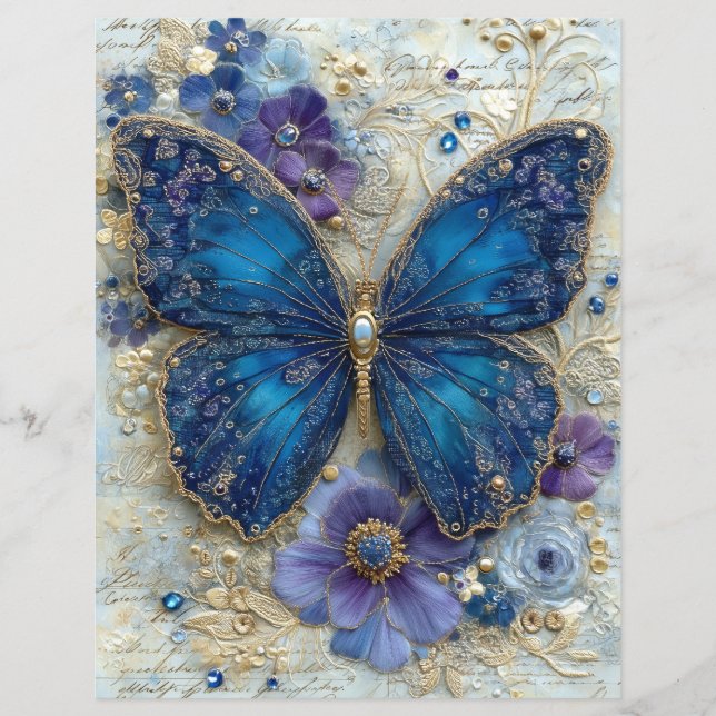 Papier pour scrapbook journal de bricolage Papillo (Devant)