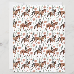 Papier pour Scrapbooking Équestre