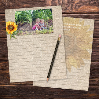 Papier pour scrapbooking Tournesol Photo personnal