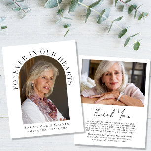 Papier Pour toujours dans nos coeurs Photos Merci commémo