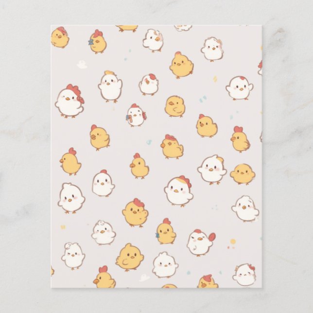 Papier Poussins Cutsy (Devant)