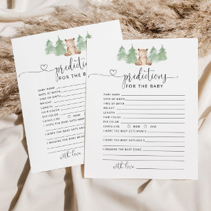 Papier Prédictions du bébé des petits ours des bois
