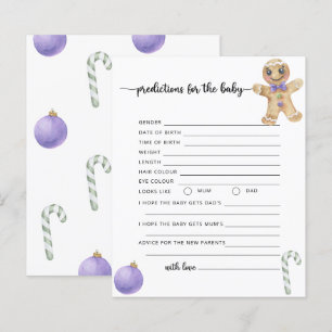 Papier Prédictions et conseils de bébé pour les cookies a