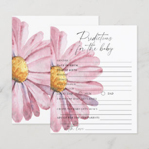 Papier Prédictions et conseils pour bébé - marguerite