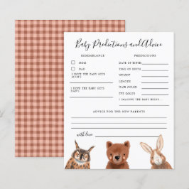 Papier Prédictions et conseils pour bébé Woodland