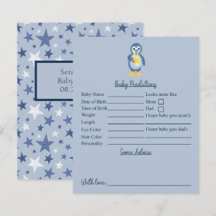 Papier Prédictions Et Conseils Sur Le Baby shower Du Ping