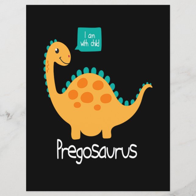 Papier Pregosaurus Dinosaur Dino (Devant)