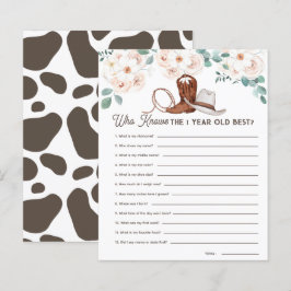 Papier Premier Rodéo qui connaît 1yo Meilleur 1er Anniver