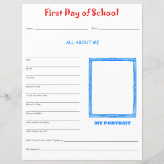 Papier Première journée d'entrevue scolaire Imprimer
