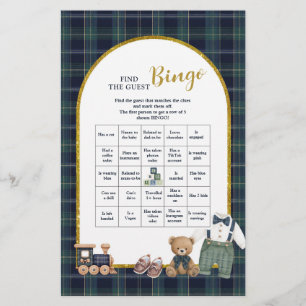Papier Préparé un petit gentleman Trouvez le Bingo Invité