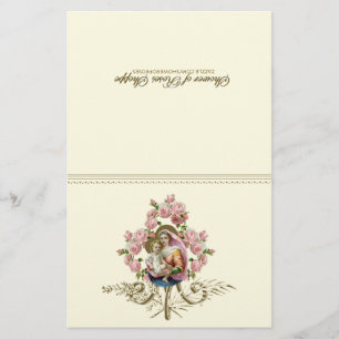 Papier Prière de communion spirituelle de la Vierge catho