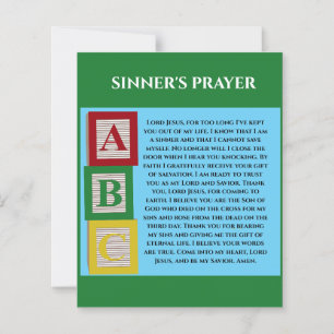 PAPIER PRIÈRE DES SINNERS