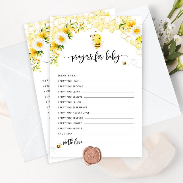 Papier Prières d'abeilles florales pour le bébé (Créateur téléchargé)