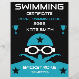 Papier Prix de la meilleure natation