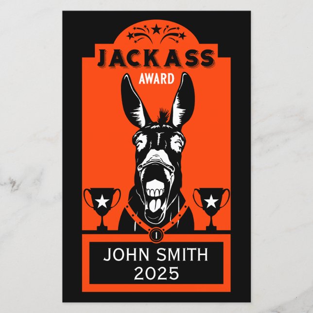 Papier Prix Jackass (Devant)